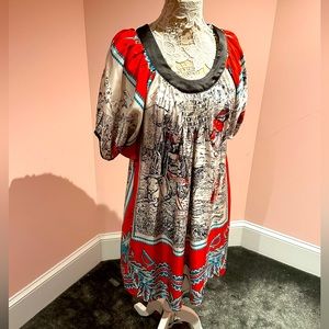 VOOM Anthropologie silk dress